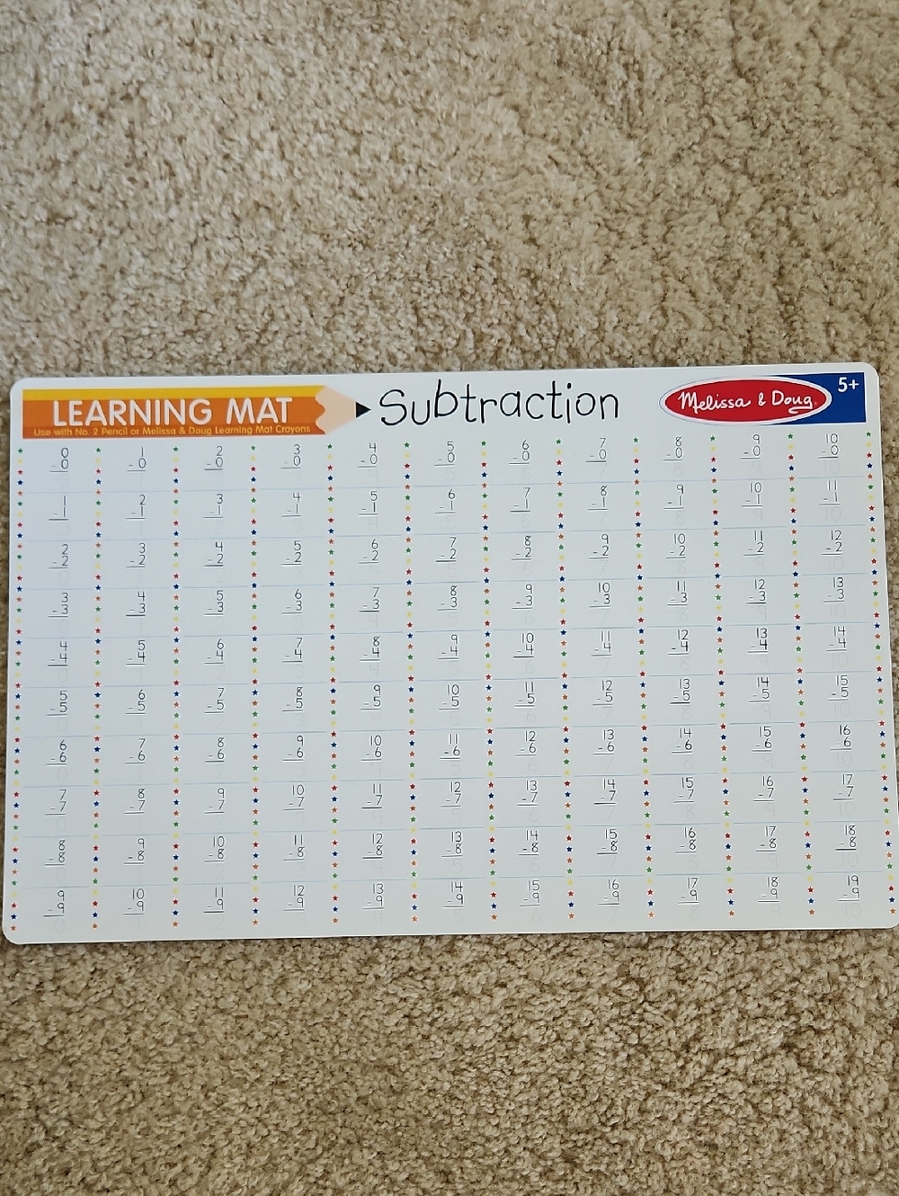 Set Of 4 Melissa And Doug Learning Mats - Picture 4 of 11